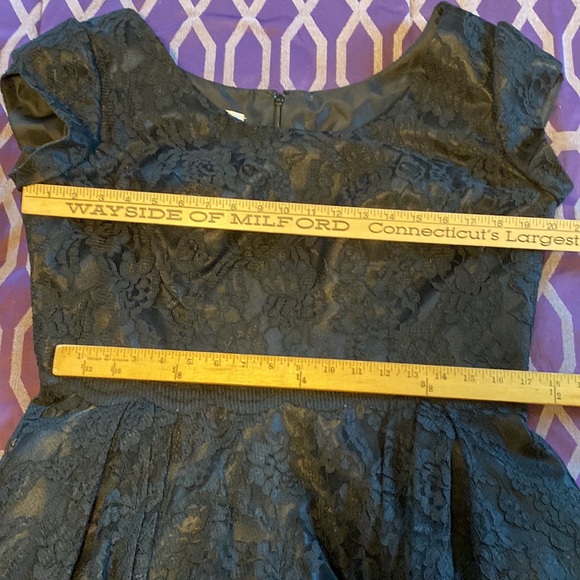 VTG INSPIRED Holiday dress tea- length sz16? BLACK LACE! Nice quality! - Picture 6 of 6